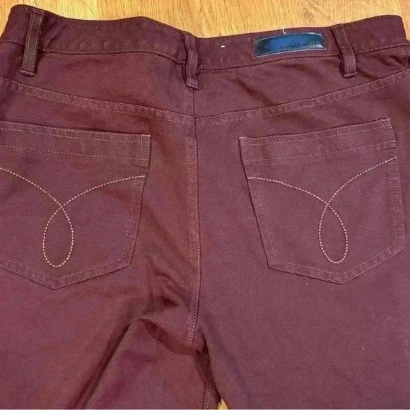 Calvin Klein legging like burgundy pants with pockets - Size 12 - Picture 4 of 5